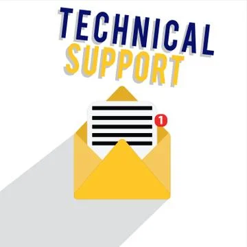 Word writing text Technical Support. Business concept for Repair and advice Illustrazione stock