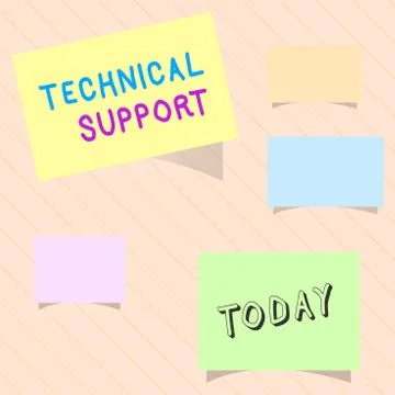 Word writing text Technical Support. Business concept for Repair and advice Stock Illustration