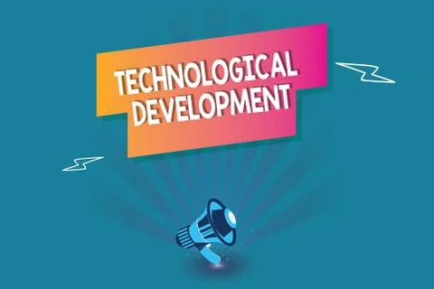 Word writing text Technological Development. Business concept for Invention or Stock Illustration