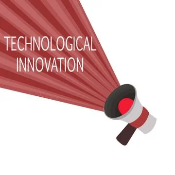 Word writing text Technological Innovation. Business concept for New Invention イラスト素材