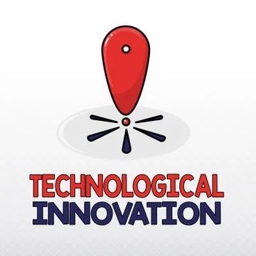 Word writing text Technological Innovation. Business concept for New Invention Stockillustratie