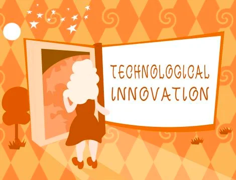 Word writing text Technological Innovation. Business concept for New Inventio Stockillustratie