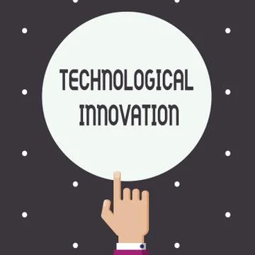 Word writing text Technological Innovation. Business concept for New Invention Stockillustratie