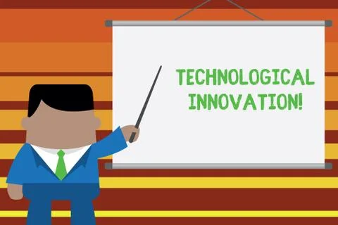 Word writing text Technological Innovation. Business concept for New Invention 库存插图