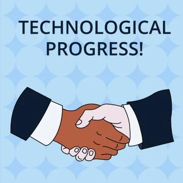 Word writing text Technological Progress. Business concept for overall Process Stock Illustration