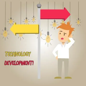 Word writing text Technology Development. Business concept for Anything in Stockillustratie