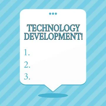 Word writing text Technology Development. Business concept for Anything in Stockillustratie