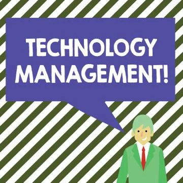 Word writing text Technology Management. Business concept for integrated Stock Illustration