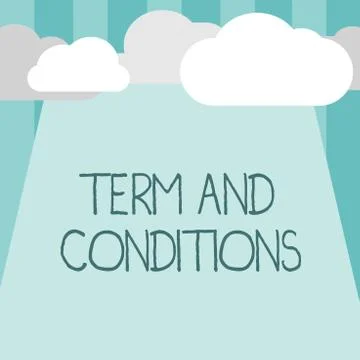 Word writing text Term And Conditions. Business concept for Policies and Rules Illustration