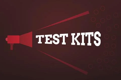 Word writing text Test Kits. Business concept for tools used to detect the Stock Illustration