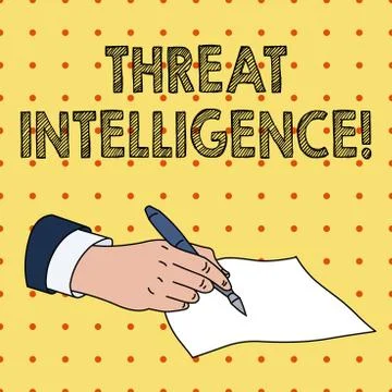 Word writing text Threat Intelligence. Business concept for analyzed and refined 스톡 일러스트