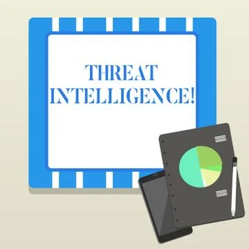 Word writing text Threat Intelligence. Business concept for analyzed and refined Stock Illustration