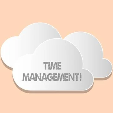 Word writing text Time Management. Business concept for Schedule Planned for Job Stock Illustration
