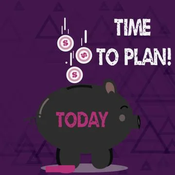 Word writing text Time To Plan. Business concept for Idea Development Moment Illustrazione stock