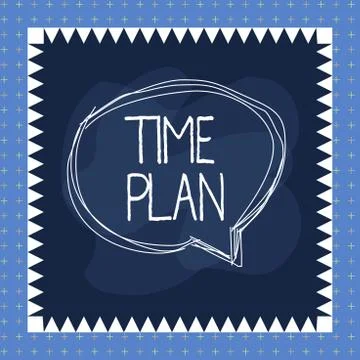 Word writing text Time Plan. Business concept for a system for paying for goods Ilustração Stock