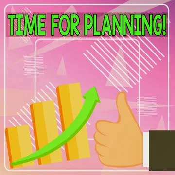 Word writing text Time For Planning. Business concept for exercising conscious Stock Illustration