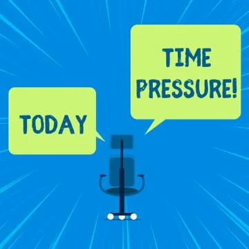 Word writing text Time Pressure. Business concept for get things done in less Illustrazione stock