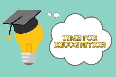 Word writing text Time For Recognition. Business concept for Acknowledgement Stock Illustration