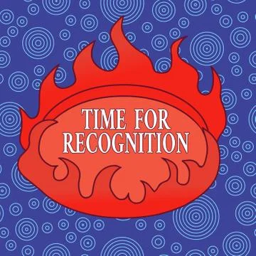 Word writing text Time For Recognition. Business concept for Acknowledgement Stock Illustration
