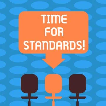 Word writing text Time For Standards. Business concept for specification for Stock Illustration