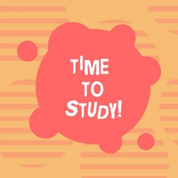 Word writing text Time To Study. Business concept for Exams ahead need 스톡 일러스트
