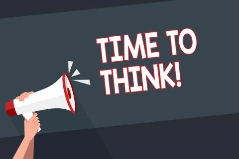 Word writing text Time To Think. Business concept for Thinking Planning Ideas イラスト素材