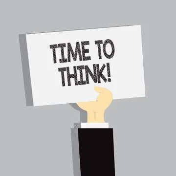 Word writing text Time To Think. Business concept for Thinking Planning Ideas イラスト素材