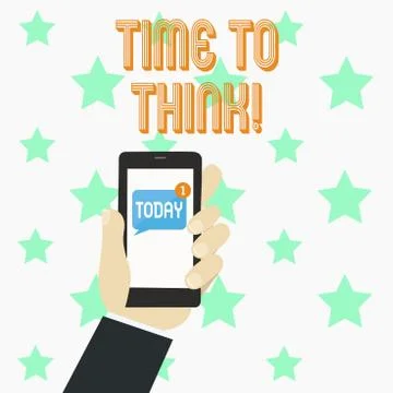 Word writing text Time To Think. Business concept for Thinking Planning Ideas イラスト素材
