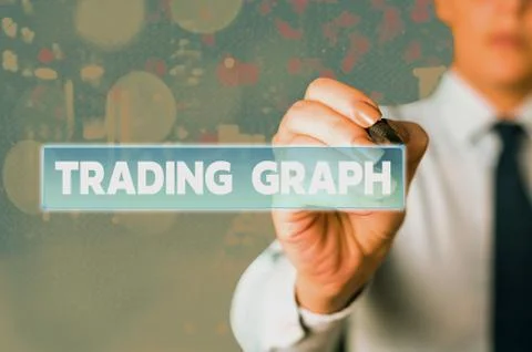 Word writing text Trading Graph. Business concept for Represent the highs and Stock Photos