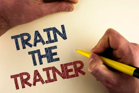 Word writing text Train The Trainer. Business concept for Learning Technique  Stock Photos