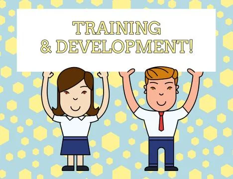 Word writing text Training And Development. Business concept for Organize Stock Illustration