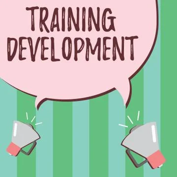 Word writing text Training Development. Business concept for Learn and Expand Stock Illustration