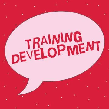 Word writing text Training Development. Business concept for Learn and Expand Illustrazione stock