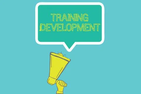 Word writing text Training Development. Business concept for Learn and Expand Stock Illustration
