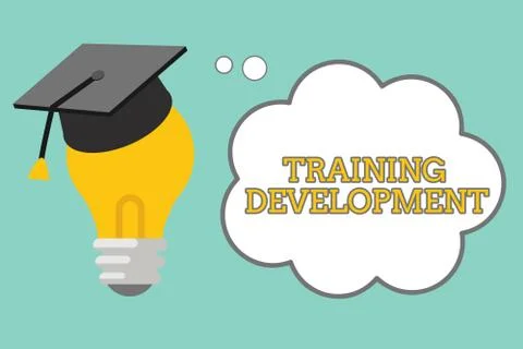 Word writing text Training Development. Business concept for Learn and Expand Stock Illustration