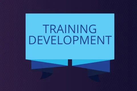 Word writing text Training Development. Business concept for Learn and Expand Illustrazione stock