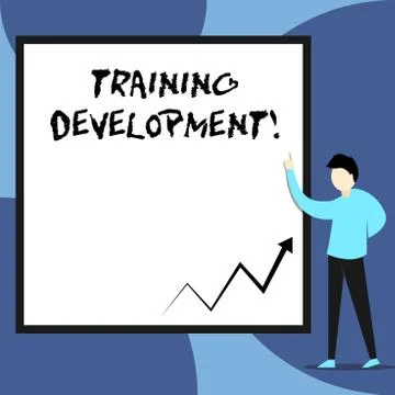 Word writing text Training Development. Business concept for Learn and Expand Stock Illustration