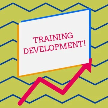 Word writing text Training Development. Business concept for Learn and Expand Stock Illustration