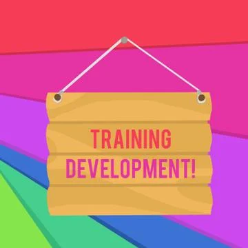 Word writing text Training Development. Business concept for Learn and Expand Stock Illustration