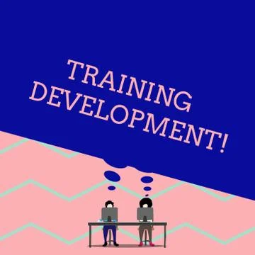 Word writing text Training Development. Business concept for Learn and Expand Illustrazione stock