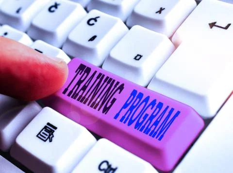 Word writing text Training Program. Business concept for learn specific Fotos de archivo