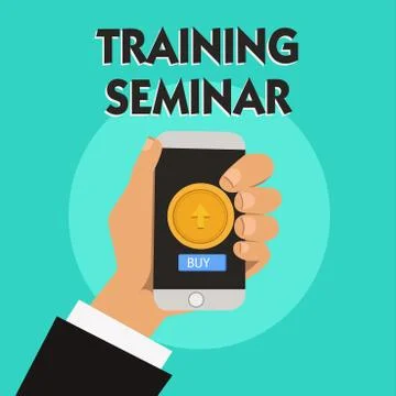 Word writing text Training Seminar. Business concept for Academic instruction イラスト素材