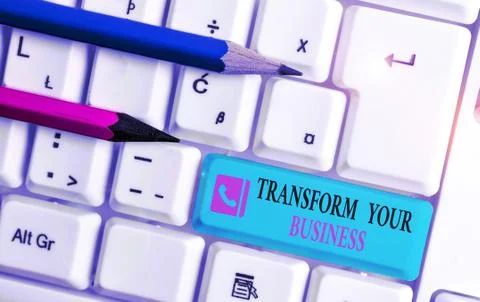 Word writing text Transform Your Business. Business concept for Modify energy on Stock Photos
