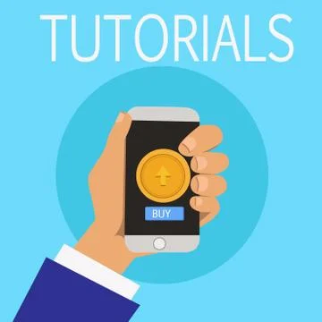 Word writing text Tutorials. Business concept for Period of study with a tutor Stock Illustration