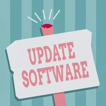 Word writing text Update Software. Business concept for an application patch Stock-Illustration