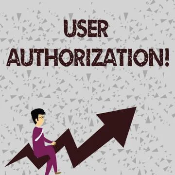 Word writing text User Authorization. Business concept for security mechanism to Stock Illustration