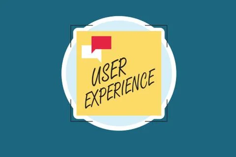 Word writing text User Experience. Business concept for using website especially Stock Illustration