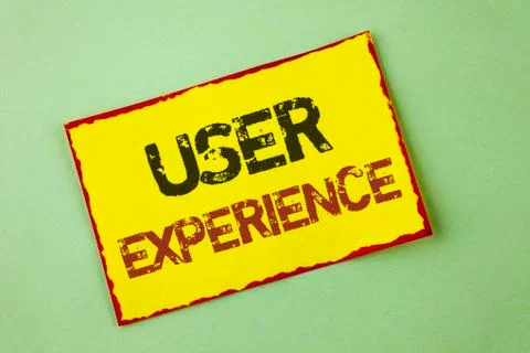 Word writing text User Experience. Business concept for Customer experience f Stock Photos