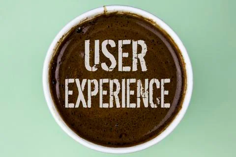 Word writing text User Experience. Business concept for Customer experience f Stock Photos
