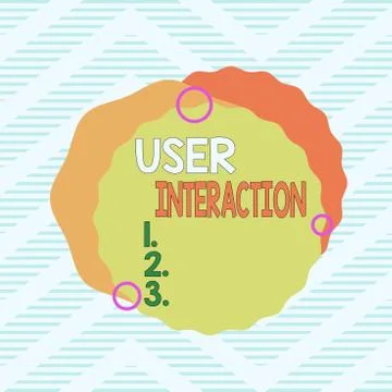 Word writing text User Interaction. Business concept for the conduit between Illustrazione stock